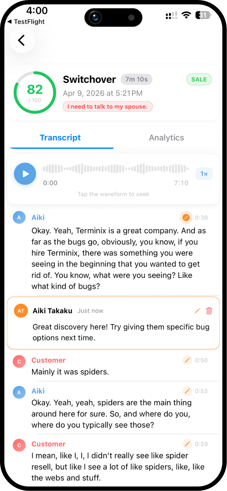 Shadow Transcript